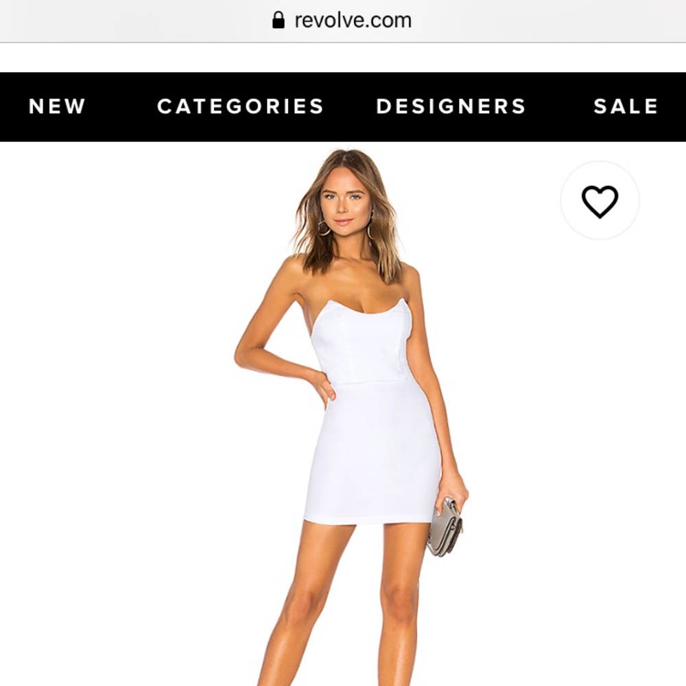 Pink super down strapless dress